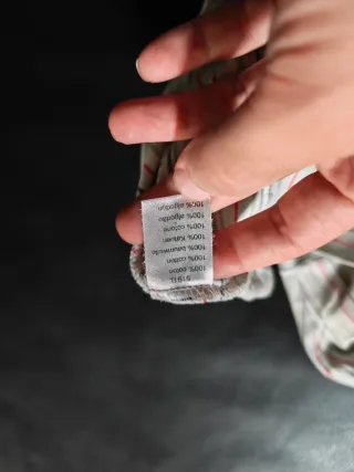 Polo Lacoste blanco Rayas Talla XL