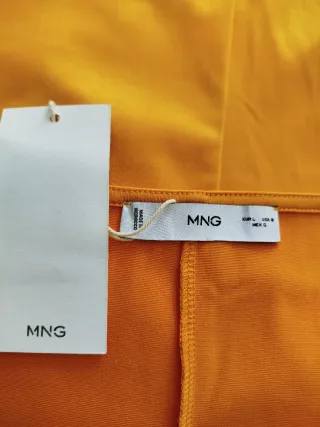 Vestido naranja satinado