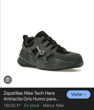 Nike Tech Hera Zapatillas Negras/Grises