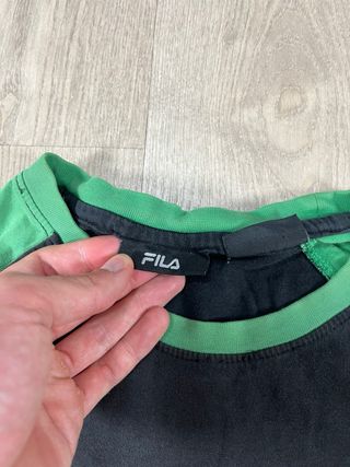 Camiseta Fila Negra y Verde