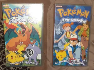 Pokemon VHS:Amenaza Misteriosa y Charizard Congela