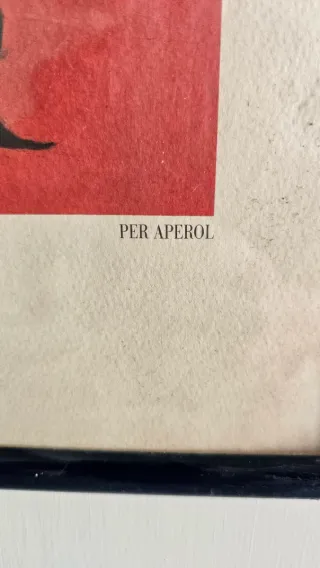 Poster pubblicitario Aperol 1988