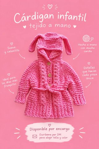 Cardiganes para niños y adultos