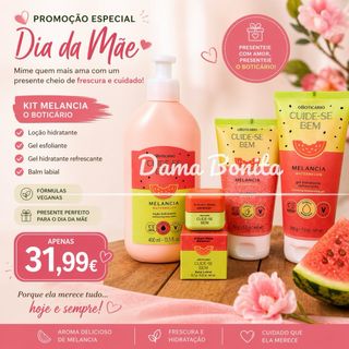 Kit O Boticário Melancia Dia da Mãe