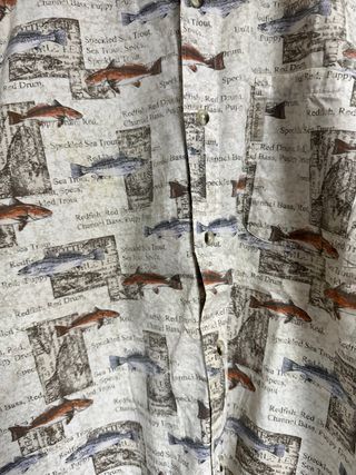 Camicia Columbia pesci Pesca Taglia XL