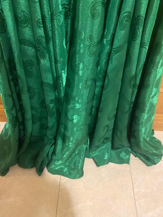 Falda de seda de Danza Oriental Verde