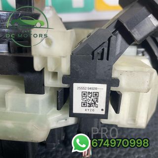 255670019 mando luces + anillo airbag renault megane III