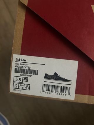 Zapatillas Vans Negras Talla 37