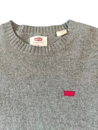 Levi's Jersey Gris Cuello Redondo Talla S