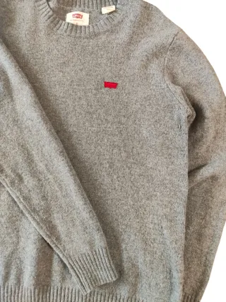 Levi's Jersey Gris Cuello Redondo Talla S