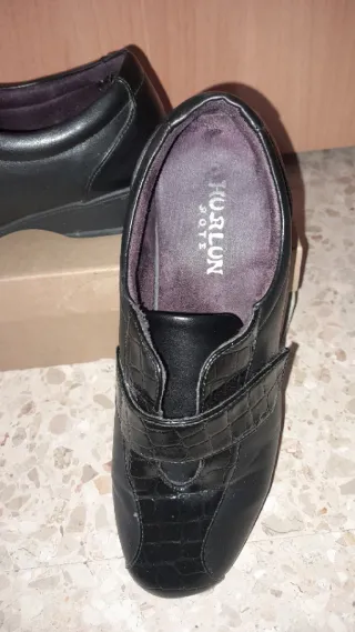 Zapatos Hurlum Confort Negro Velcro
