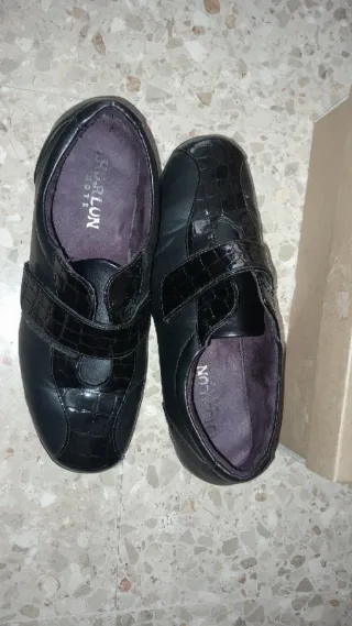 Zapatos Hurlum Confort Negro Velcro