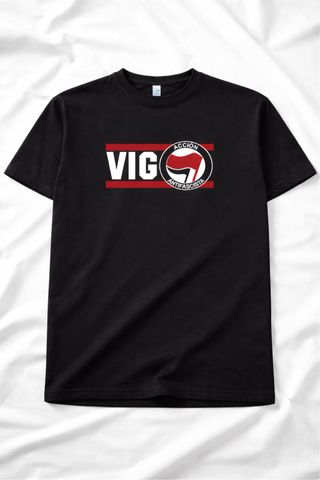 Camiseta Vigo Antifa Negra