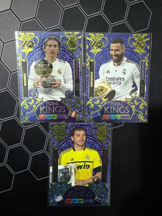 Panini Total Kings Modric, Benzema, Casillas