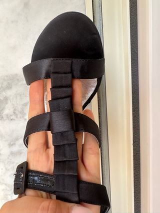 Sandalo Nedline nero pelle n.41