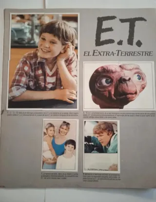 Álbum Cromos ET El Extraterrestre Ediciones Este