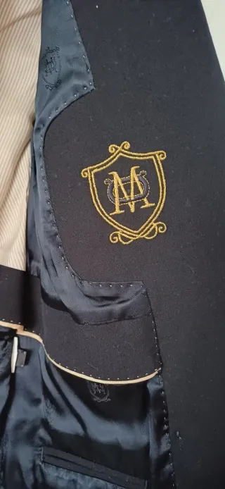 Americana Massimo Dutti azul marino