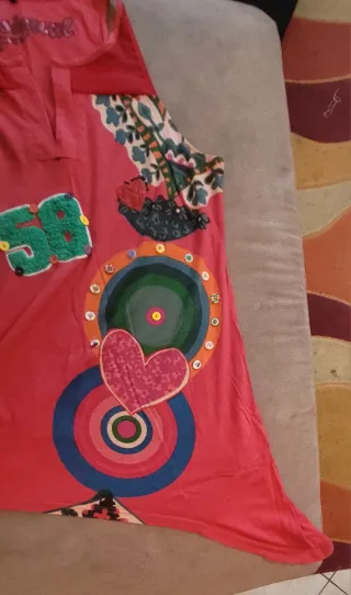 Canotta Desigual Multicolor e Rossa