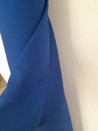 Tessuto cotone blu cobalto