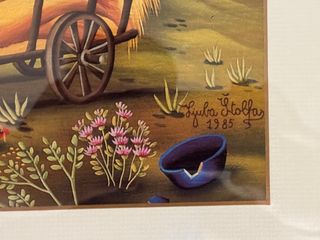 Cuadro litografía “La mietitura” Lyuba Stolfas