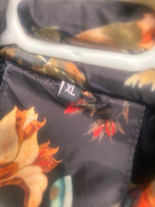 Chaqueta acolchada floral