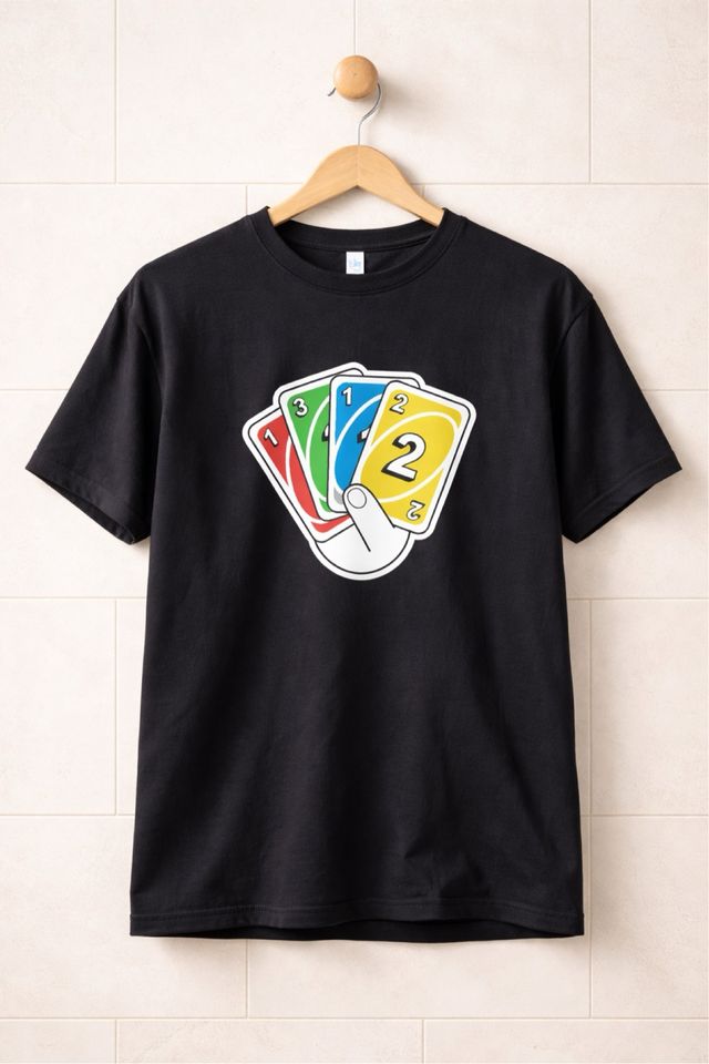 Camiseta Estampada Cartas UNO Todas las tallas