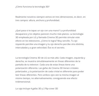Gafas LG Cinema 3D (4 unidades)