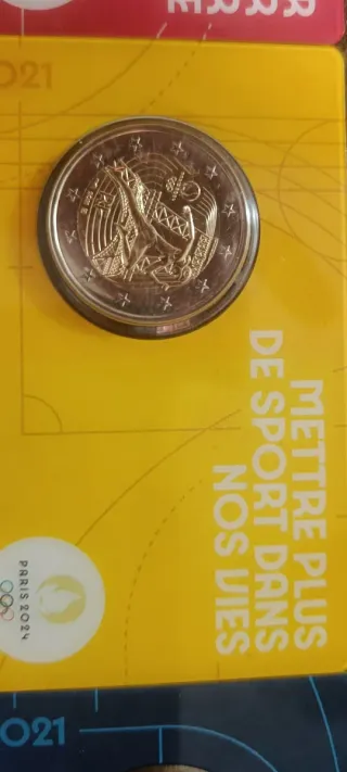 2 euros coincard 2021 Paris 2024 (15€)u