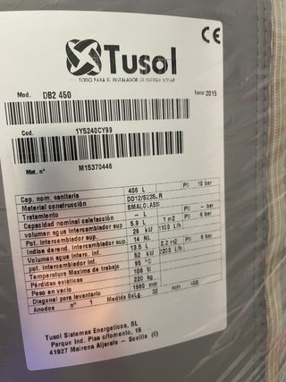 2 depositos Acumulador ACS TUSOL