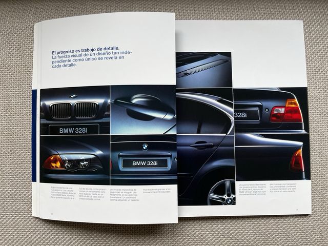 Catálogo BMW Serie 3 (E46) años 90. 68 páginas.