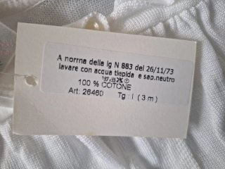 Vestito bimba 3 mesi 100% cotone