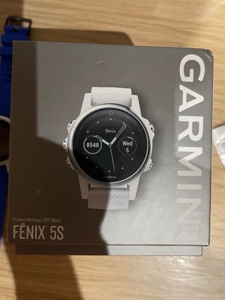 Garmin Fenix 5 S Blanco con Correas Azules