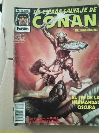 Lote  de 6 Comics Conan El Bárbaro.