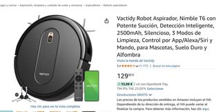 Robot aspirador VACTIDY Nimble T6
