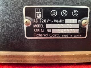 Roland CR-78 + WS-1 Caja de Ritmos Vintage