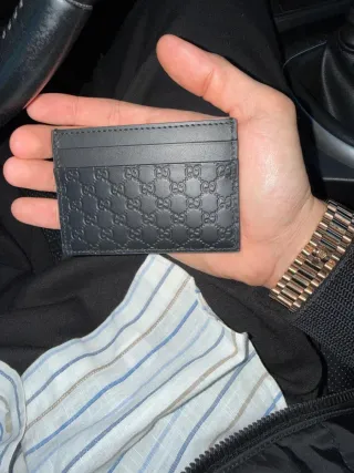 Portacarte Gucci Pelle GG Nero