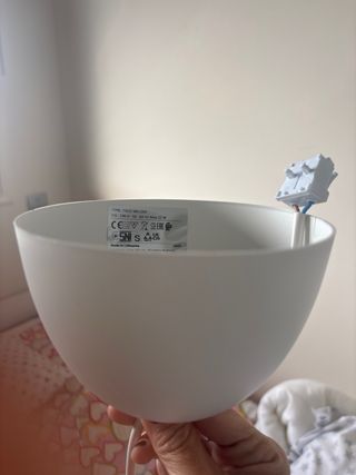 Lámpara de techo blanca