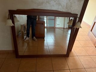 Mobile bagno legno massello marmo Carrara