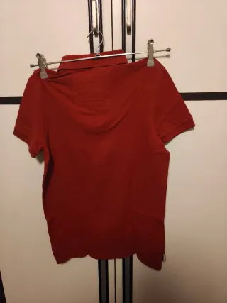 Polo Abercrombie & Fitch rossa uomo