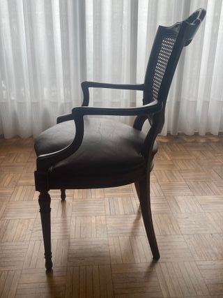 Mesa comedor extensible ovalada + 4 sillas