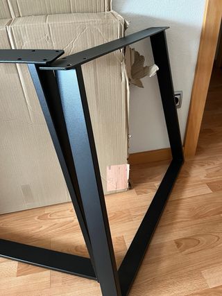 Patas Mesa Comedor Metálicas Negras (Nuevas)