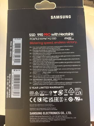 NUEVO PRECINTADO-Samsung 990 PRO 4TB con Disipador
