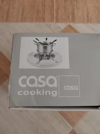 Set Fondue Casa Acero Inoxidable