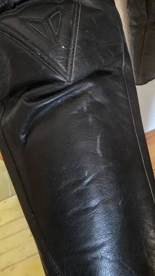 Pantalón Cuero Dainese Negro de mujer