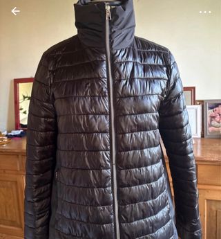 Piumino donna corto nero