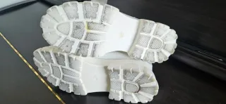 Botines lona blancos talla 36-37