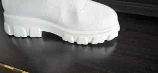 Botines lona blancos talla 36-37