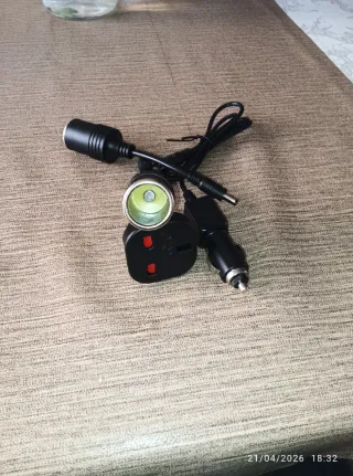 3 Adaptadores mechero coche  y alimentador