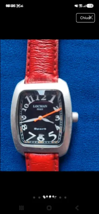 Orologio Locman Unisex Rosso e Nero