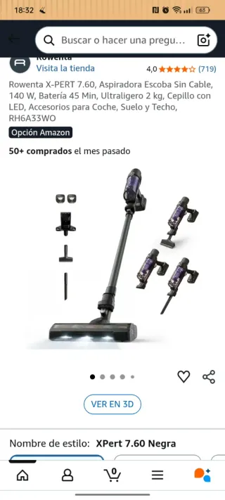 Soporte pared Rowenta X-PERT 7.60